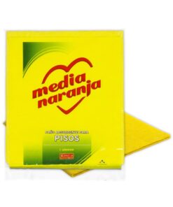 PAÑO DE PISO AMARILLO MEDIA NARANJA