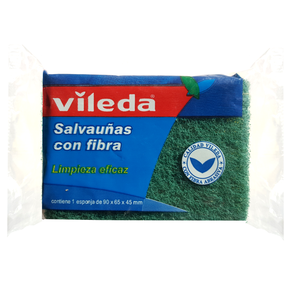 ESPONJA CON FIBRA SALVAUÑAS VILEDA – Punto Profesional – Limpieza e Higiene  Profesional