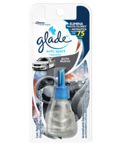 AROMATIZANTE AUTO "AUTO NUEVO" REPUESTO 7 ML. GLADE