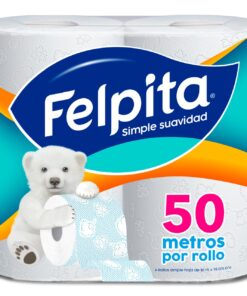 PAPEL HIGIENICO SIMPLE HOJA 4 X 50 MTS FELPITA