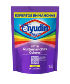 QUITAMANCHAS EN POLVO ROPA COLOR DOY PACK 450 g. AYUDIN