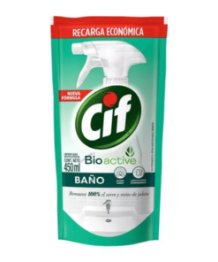 LIMPIADOR BAÑO BIODEGRADABLE ULTRA RÁPIDO DOY PACK 450 ML. CIF