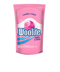 JABON LIQUIDO LAVADO A MANO "SEDA Y LANA" DOY PACK X 450 ML.  WOOLITE