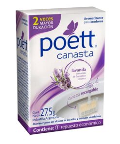 POETT CANASTA INODORO LAVANDA APARATO + REPUESTO X 27.5 G.