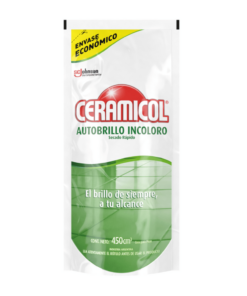 CERA AUTOBRILLO INCOLORA DOY PACK 450 ML. CERAMICOL