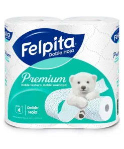 PAPEL HIGIENICO DOBLE HOJA  4 X 20 MTS. FELPITA