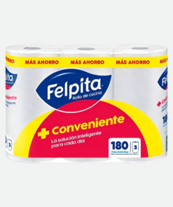 ROLLO DE COCINA DOBLE HOJA 3X60 PAÑOS FELPITA