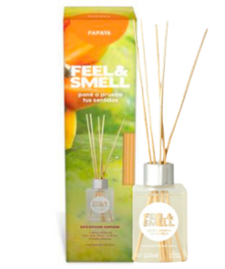 DIFUSOR AMBIENTAL  "PAPAYA" X 125 ML.FEEL & SMELL