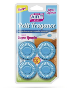 AROMATIZANTE PARA CAJONES "ROPA LIMPIA"  4 UNID. AIR PUR