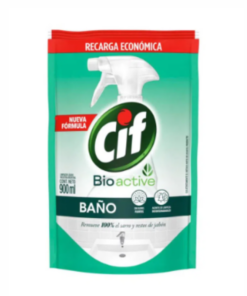 LIMPIADOR BAÑO BIODEGRADABLE ULTRA RÁPIDO DOY PACK 900 ML. CIF