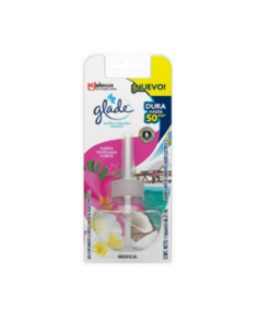 GLADE ACEITES NATURALES REPUESTO "FLORES TROPICALES Y COCO" X 21 ML