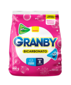 GRANBY JABON POLVO LAVADO A MANO ROSAS 800GR