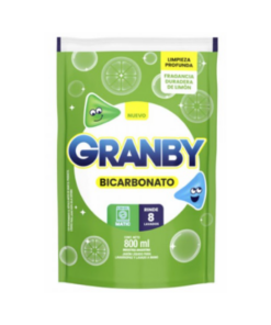 GRANBY JABON LIQUIDO BAJA ESPUMA LIMON C/BICARBONATO DP 800ML