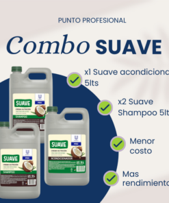COMBO 18: 2 SUAVE SHAMPOO 5LT + 1 SUAVE ACONDICIONADOR 5LT
