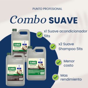 COMBO - 2 SUAVE SHAMPOO 5LT + 1 SUAVE ACONDICIONADOR 5LT