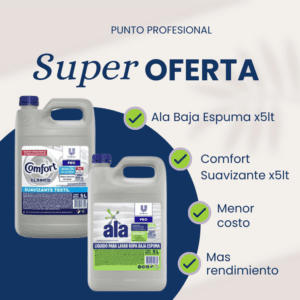 COMBO - 1 ALA  JABON LIQUIDO 5 LT + 1 COMFORT SUAVIZANTE 5LT
