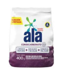 ALA POLVO LAVADO A MANO C/BICARBONATO 400GR