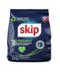 SKIP JABON EN POLVO BIOENZIMAS BAJA ESPUMA 2,5KG