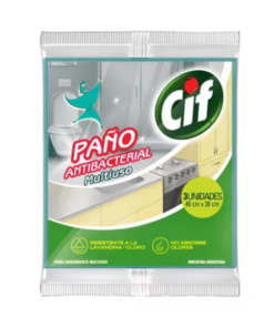 CIF PAÑO MULTIUSO ANTIBACTERIAL X3