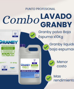 COMBO 19: 1 GRANBY POLVO 10KG  + 1 GRANBY LIQUIDO 5LT
