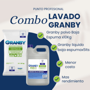 COMBO 1 GRANBY POLVO 10KG  + 1 GRANBY LIQUIDO 5LT
