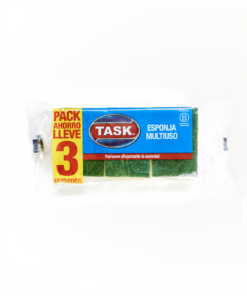 TASK FIBRA ESPONJA MULTIUSO PACK X 3UNIDADES