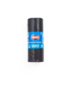 VIRUTEX BOLSA ROLLO BIO NEGRA 60X90 X10UNIDADES
