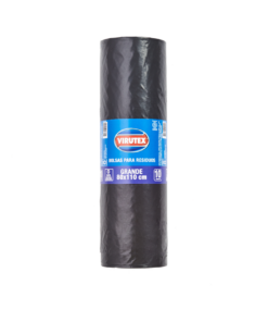 VIRUTEX BOLSA ROLLO BIO NEGRA 80X110 X10UNIDADES