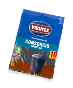 VIRUTEX BOLSA PLANA CONSORCIO 60X90 X 10UNIDADES