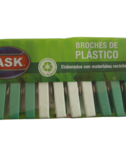 TASK BROCHES DE PLÁSTICO X 12 UNIDADES
