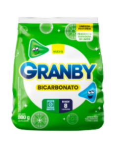 GRANBY JABON POLVO LAVADO A MANO LIMON 800GR