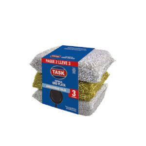 TASK SPUNITA ORO PLATA PACK X 3UNIDADES