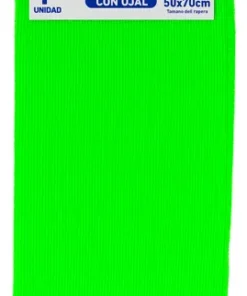 VIRUTEX PRO TRAPERO MICROFIBRA C/OJAL VERDE 50X70CM