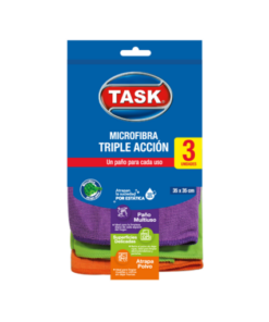 TASK PAÑO MICROFIBRA COLORES X3 UNIDADES